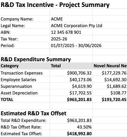 icon related to Comprehensive Excel Export
